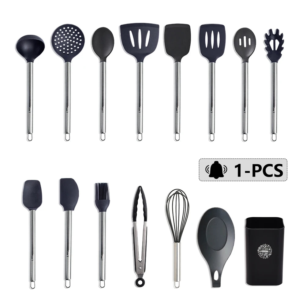 1-Pack Silicone Kitchenware Cooking Utensils Heat-Resistant