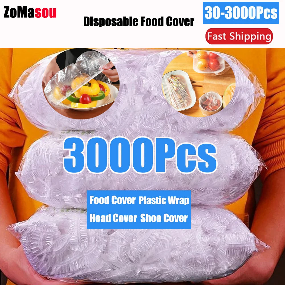 30-3000pcs Disposable Food Cover Refrigerato Food Fruit