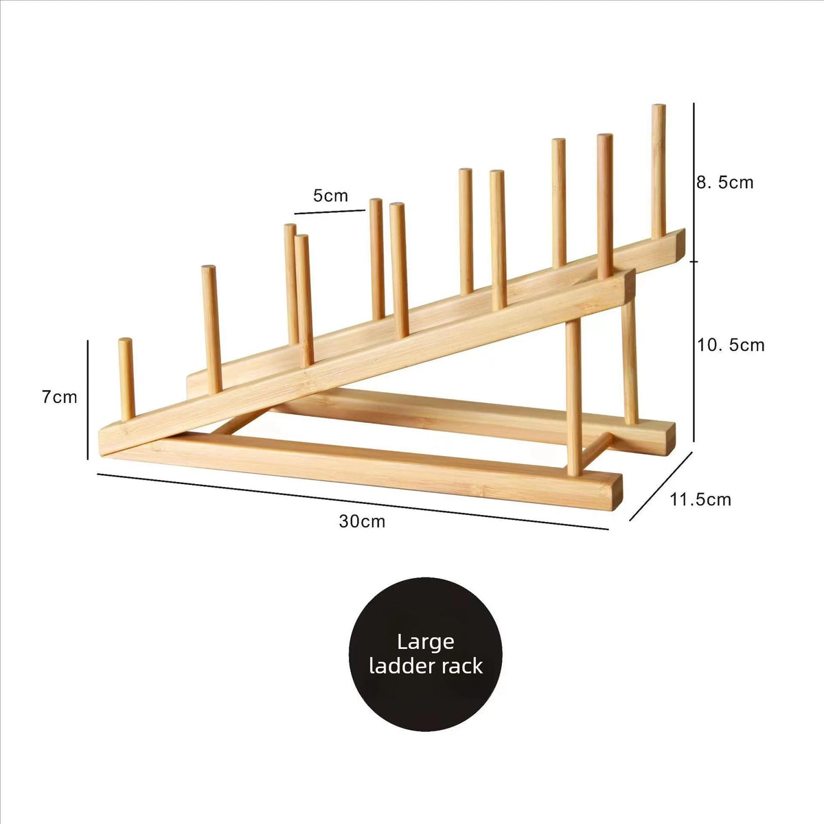 Diy Locker Bamboo Drain Rack Wooden Plate Rack