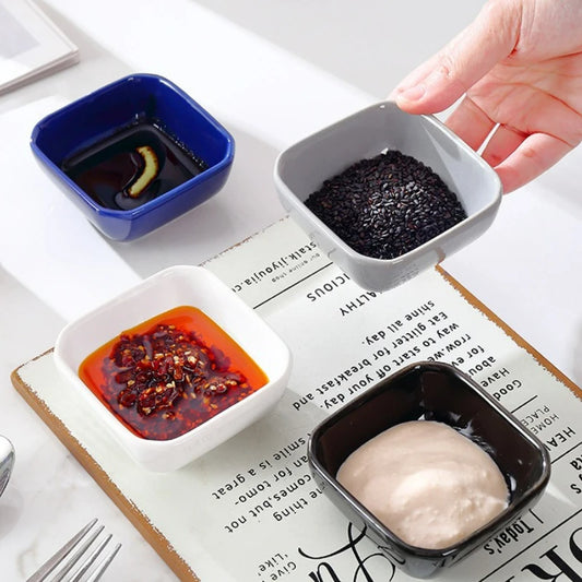 Ceramic Dipping Bowls Soy Sauce Dish Dip Bowls