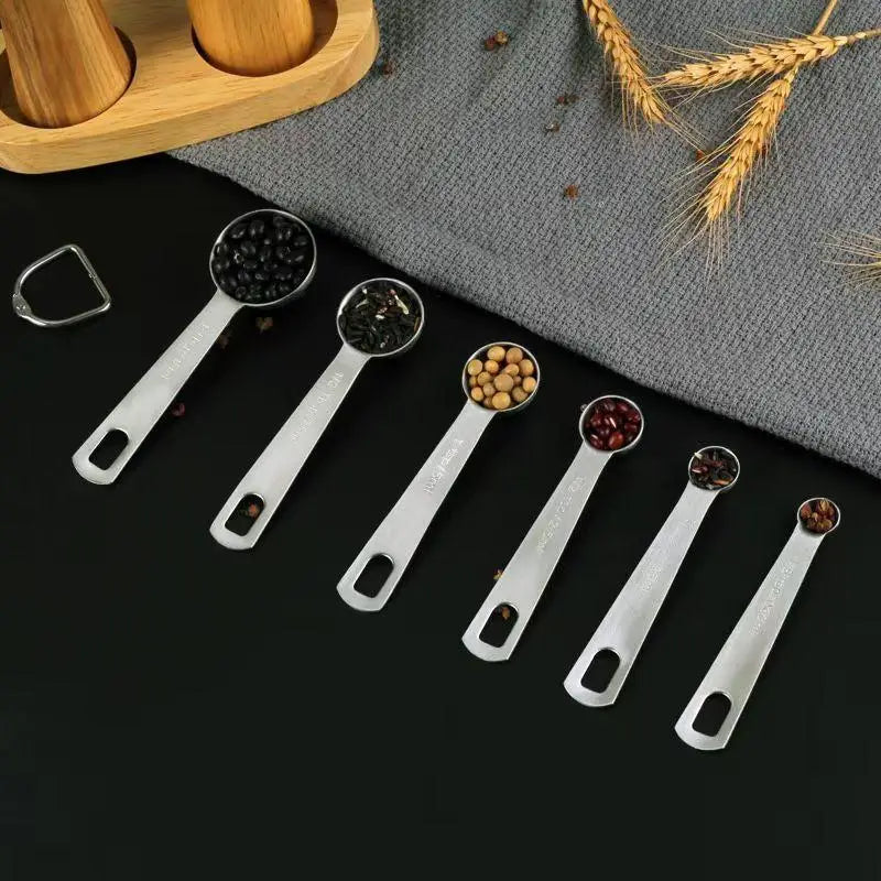 Stainless Steel Measuring Spoon 1/5/6 Scale Measuring Ruler