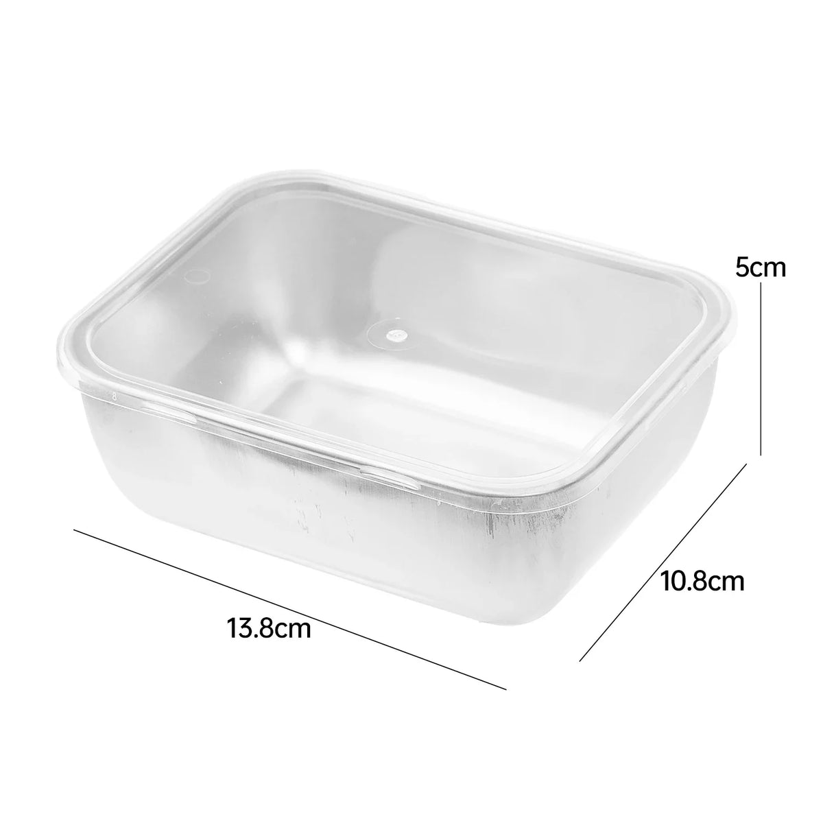 Stainless Steel Food Storage Container Fridge Fresh-Keep Storage