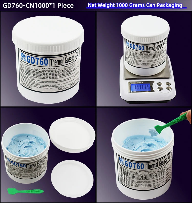 Gd900 Gd007 Gd-2 Thermal Grease Net Weight 1000g