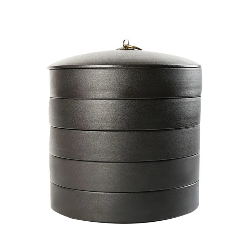 Creative Ceramic Tea Storage Jar Large Handmade Loose