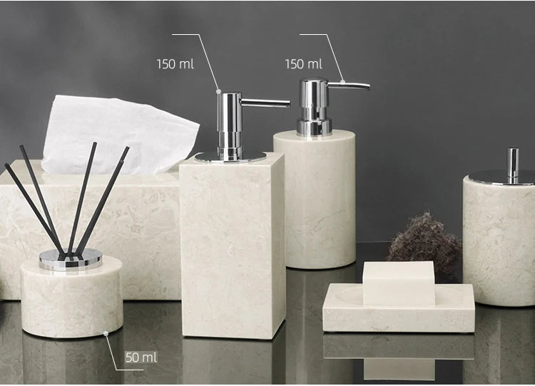 Crema Nuova Natural Marble Bathroom Elegent Soap Dish