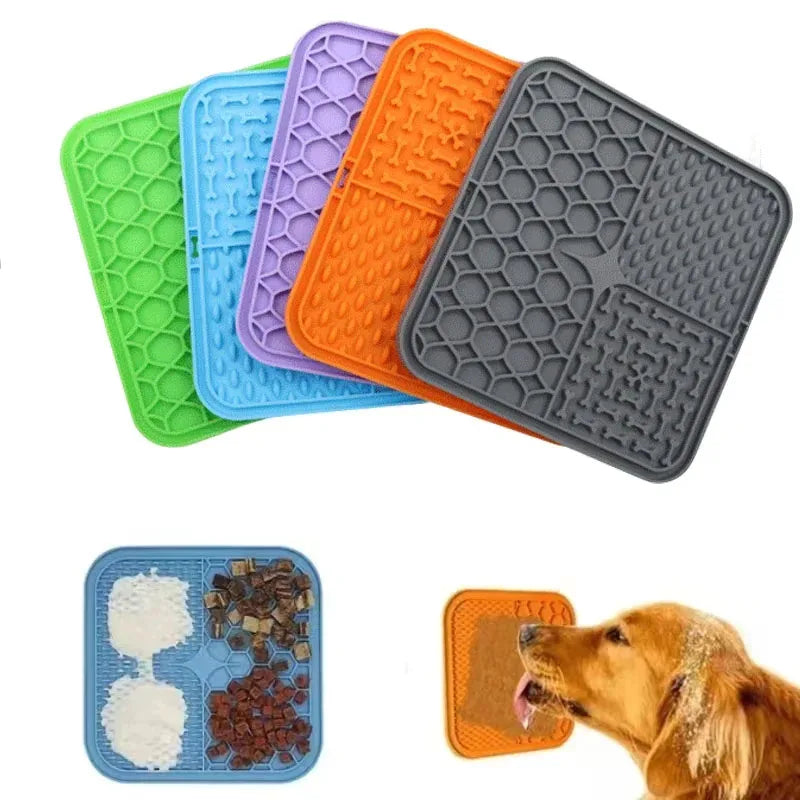 Pet Lick Silicone Mat Pet Slow Food Plate