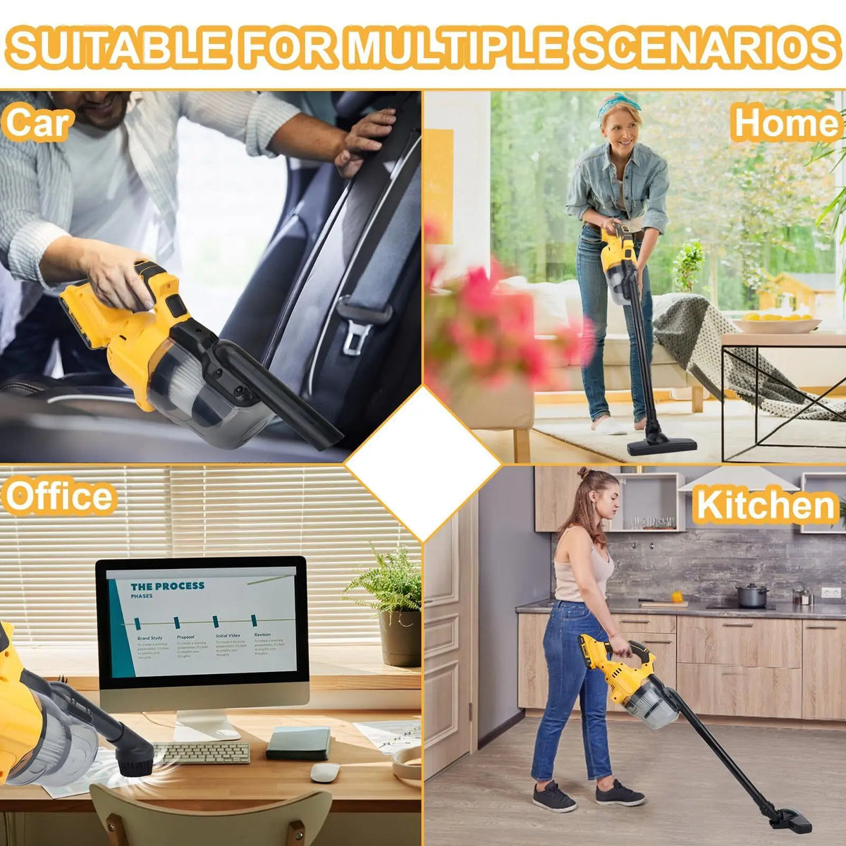 Powerful Wireless Car Vacuum Cleaner Cordless Cleaning Machine