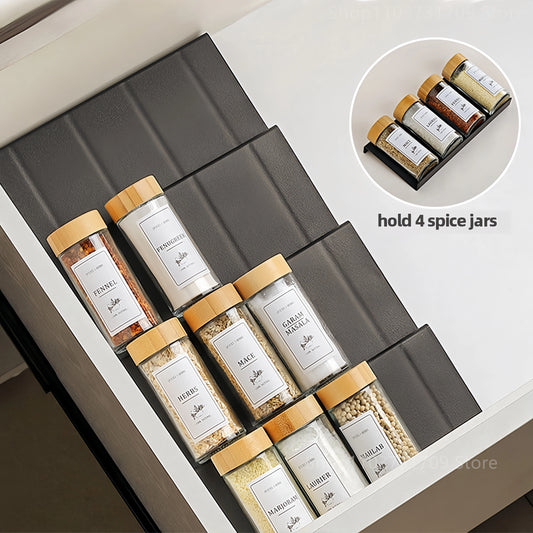 Drawer Spice Racks Layers Adjustable Spice Rack Spice