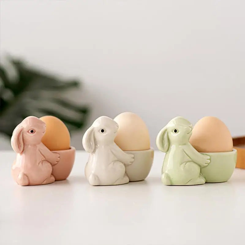Egg Display Cup Bunny Shape Breakfast Egg Holder