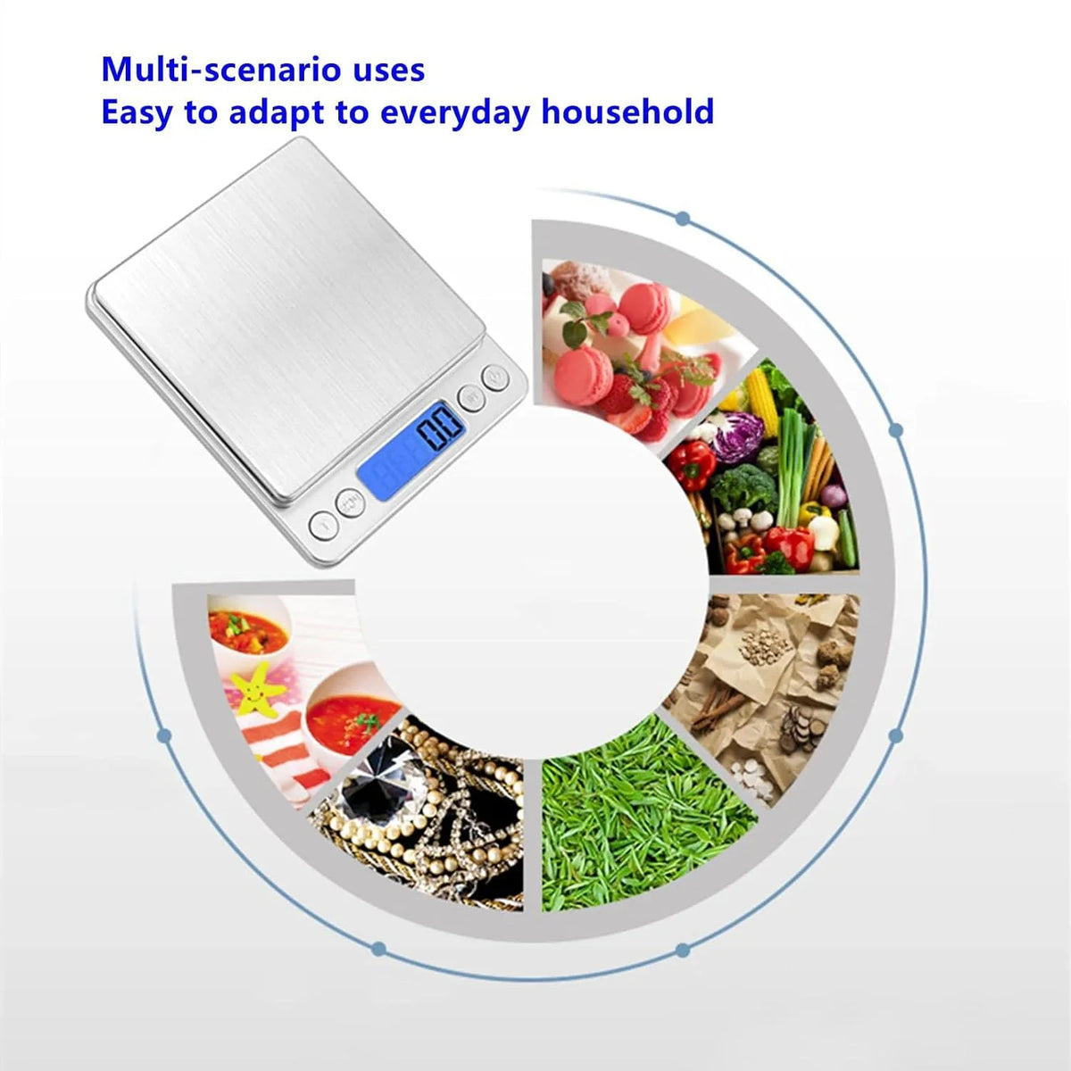 Digital Scale Stainless Steel Food Scale Lcd Display