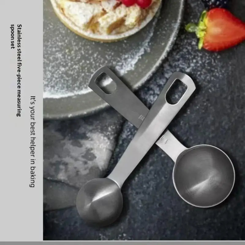 Stainless Steel Measuring Spoon 1/5/6 Scale Measuring Ruler