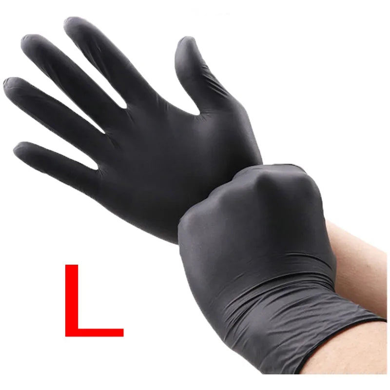 Black Xl Latex Gloves Pvc Gloves Disposable Nitrile