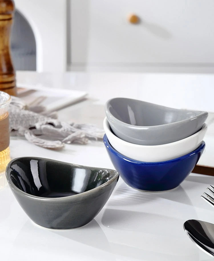 Ceramic Dipping Bowls Soy Sauce Dish Dip Bowls