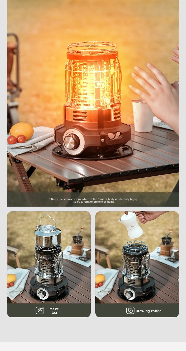 Outdoor Winter Heating Stove Gas Burner 1500w Camping