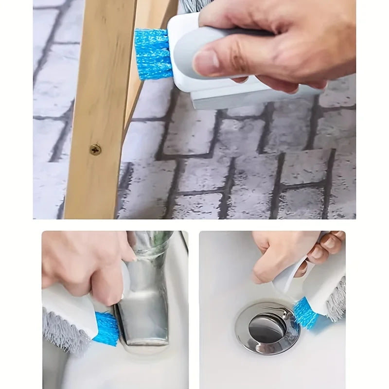 In Brush Squeegee Gap Groove Cleaning Glass Scraper
