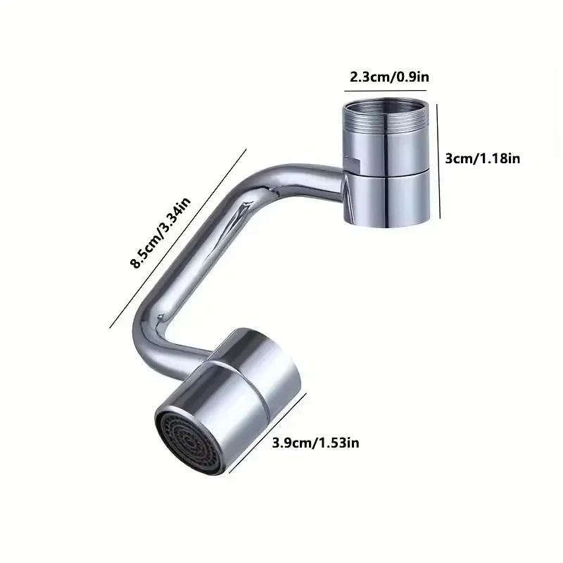 2/1pcs 1080 Degree Swivel Stainless Steel Faucet Extender