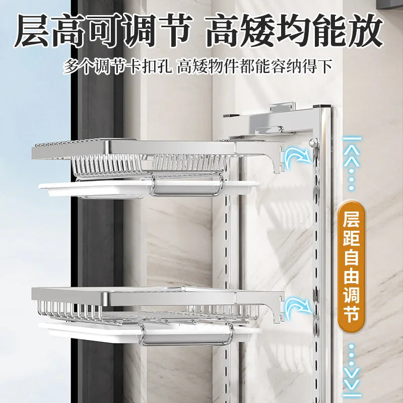 Stainless Steel Dish Dryer Station Built-In Cutting Board