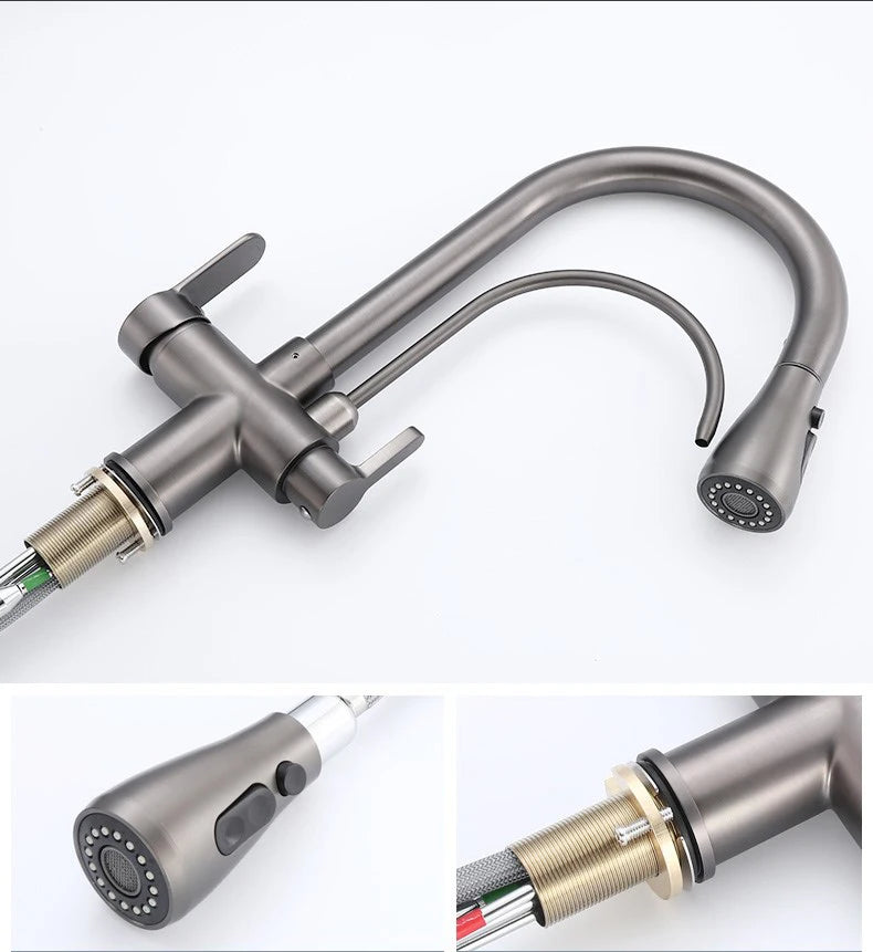 Touch On Filtered Faucet Three Ways Cold Drinking