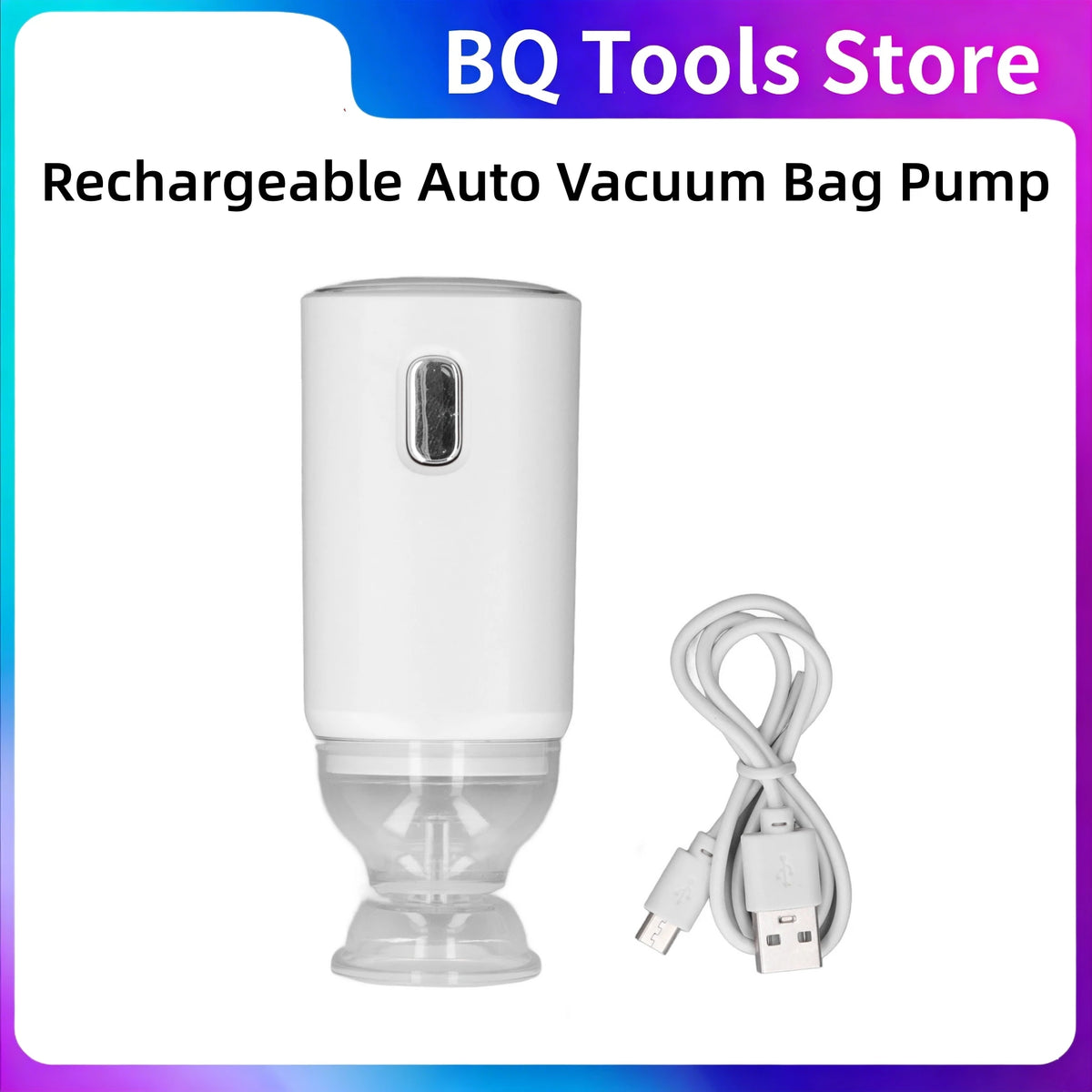 90w 5v Rechargeable Auto Vacuum Bag Pump Electric