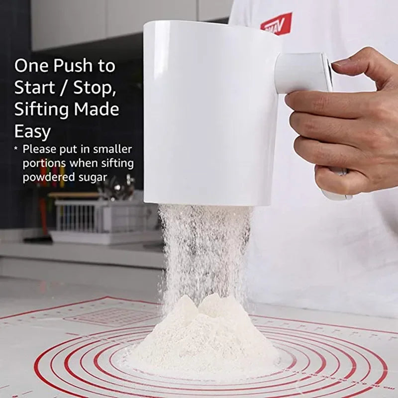 Hand-Held Electric Powder Sieve Stainless Steel Inner Core