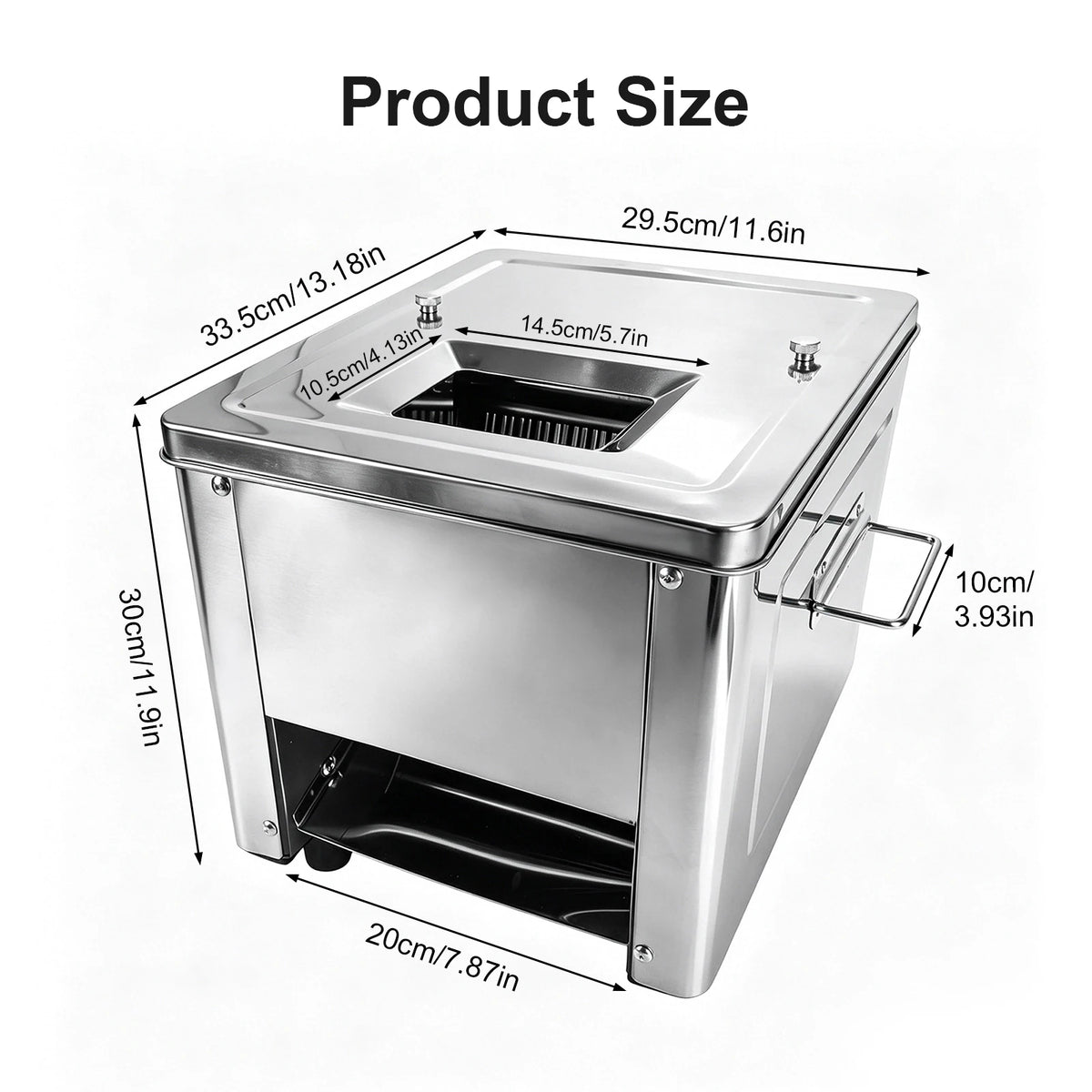 Commercial 850w Stainless Steel Electric Meat Slicer Meat