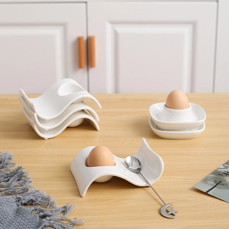 1pcs Creative Anti-Scald Egg Holder Ceramic Egg Holder