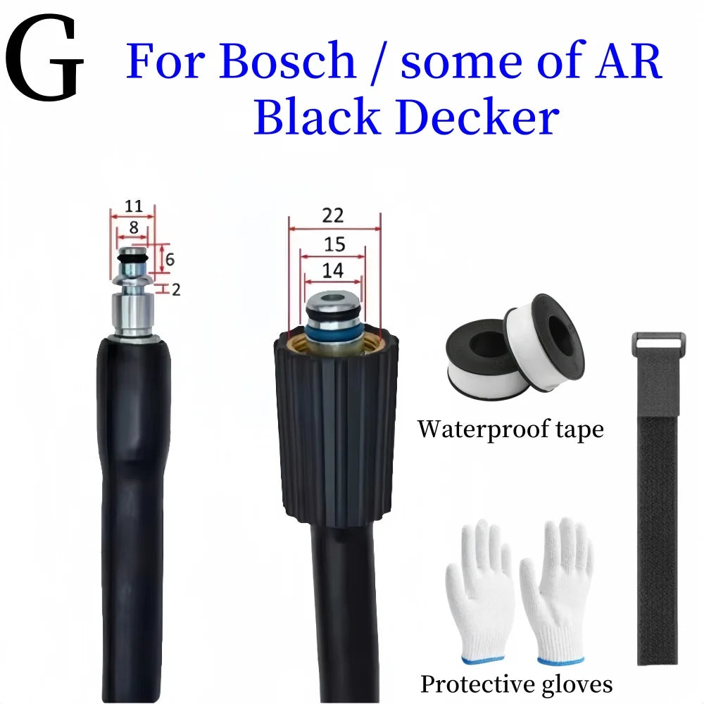 5-50m High Pressure Washer Hose Pipe Cord Car