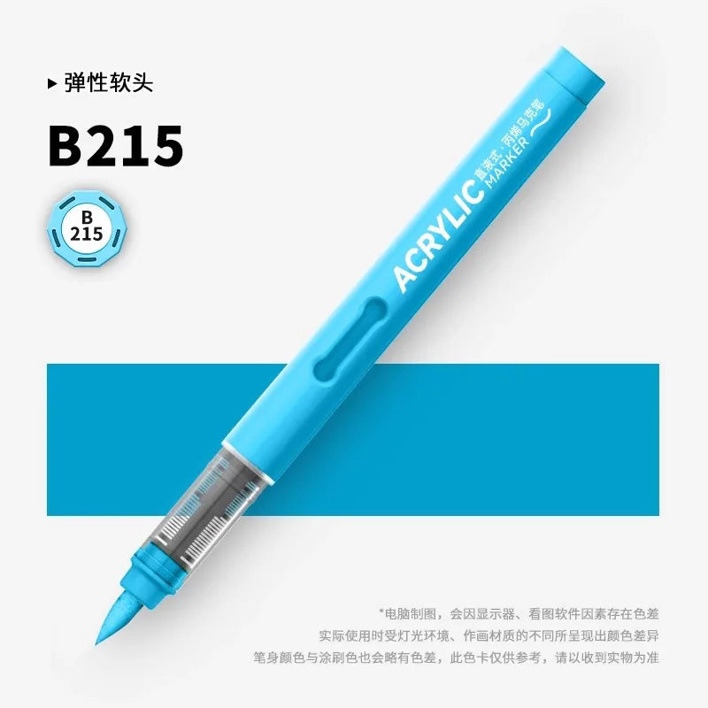 120/1 Colors Direct-Liquid Acrylic Brush Markers Pen Waterproof