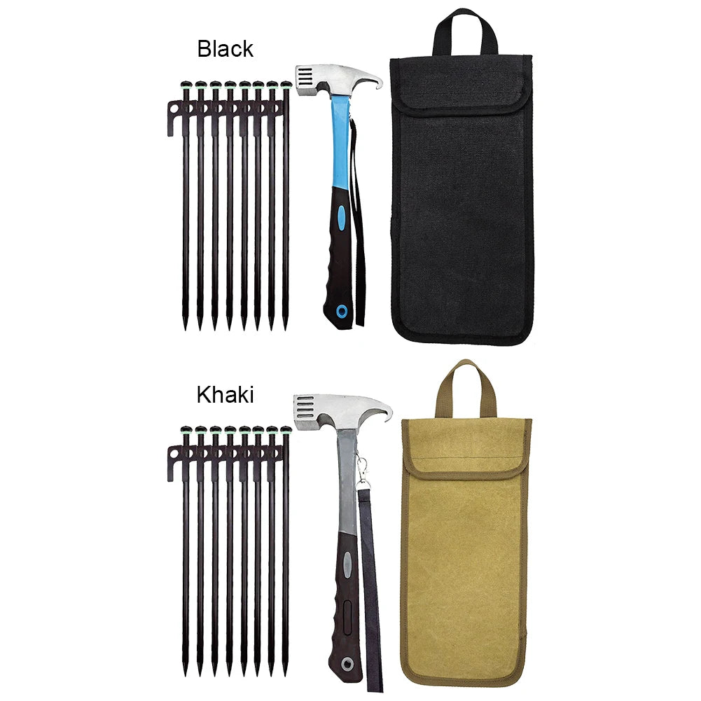 8pcs Tent Pegs Forged Steel Tent Pegs Heavy