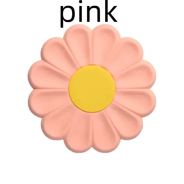 Flower Heat Resistant Silicone Mat Drink Cup Coasters