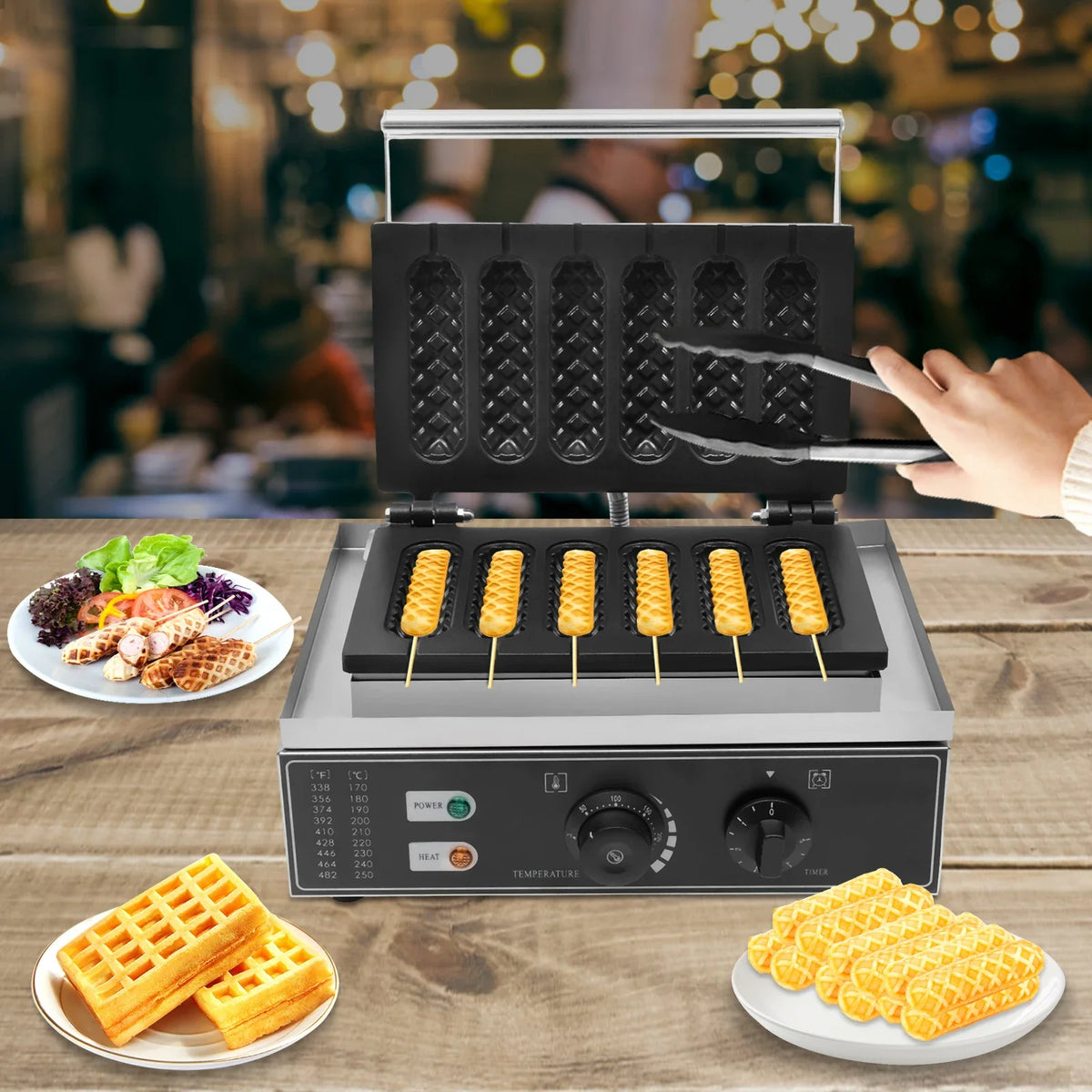1500w Dog Machine Molds Time Temp Control Non-Stick