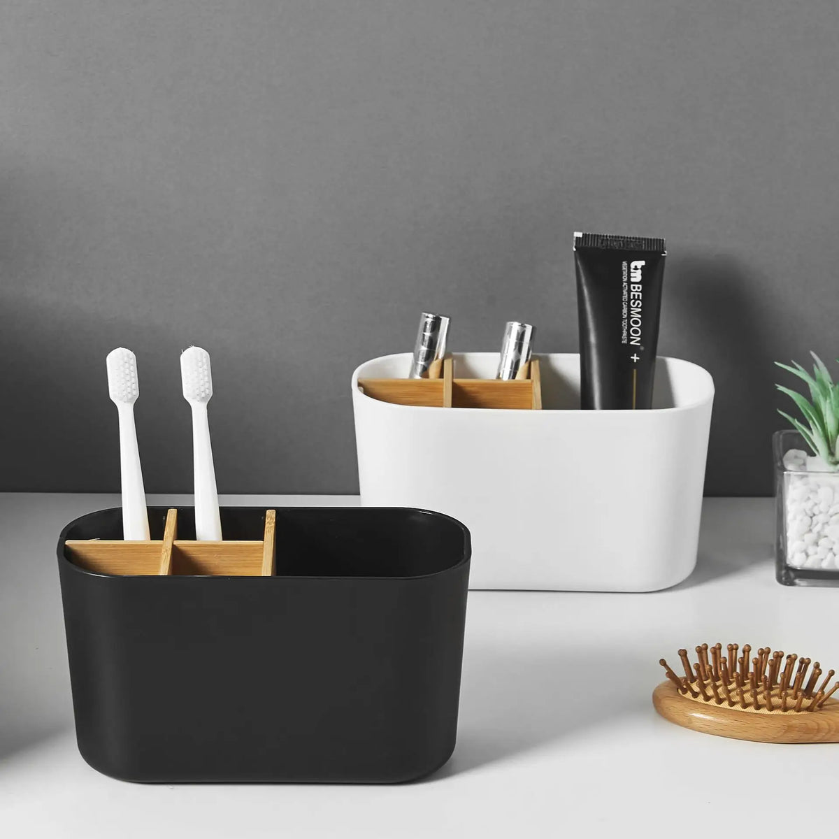 Toothbrush Holder Electric Brushes Bathroom Counter Organizer