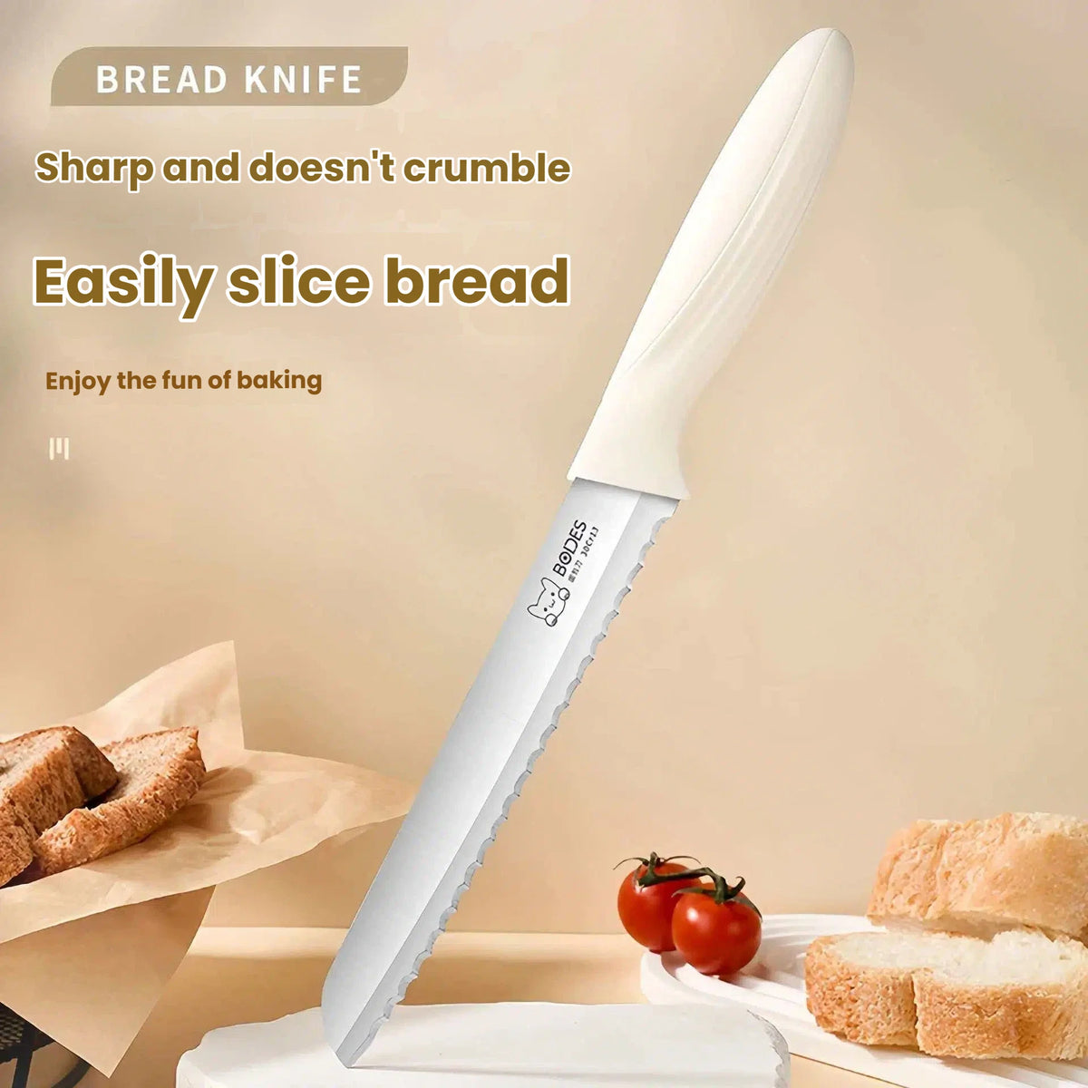 Bread Knife Serrated Edge Sandwich Toast Slicing Knife