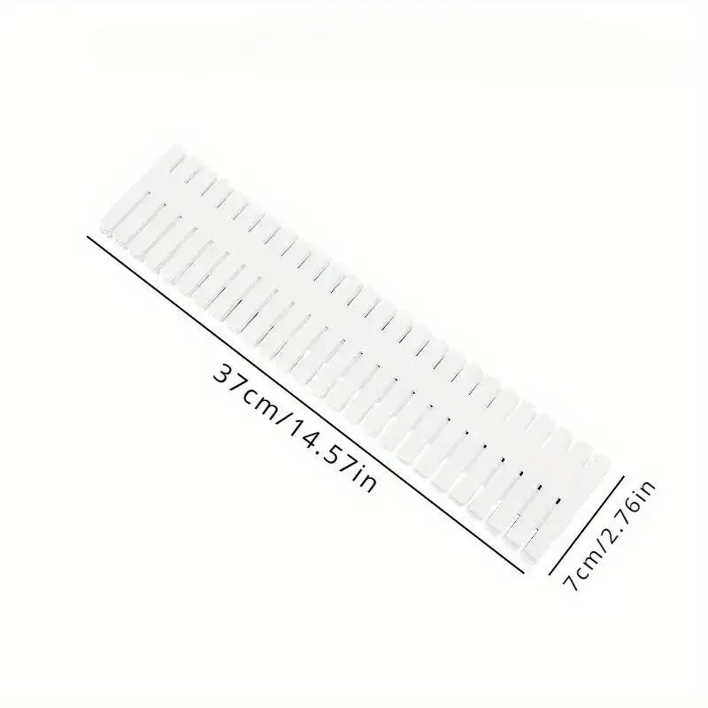4/8/12pcs White Drawer Divider Partition Diy Sock Storage