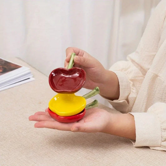 1pc Ins Style Cutlery Cute Ceramic Small Dish