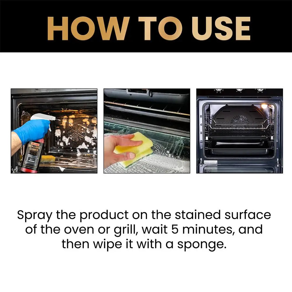 1/2/3 Cleaning Foam Spray Strong Remove Grill Stove
