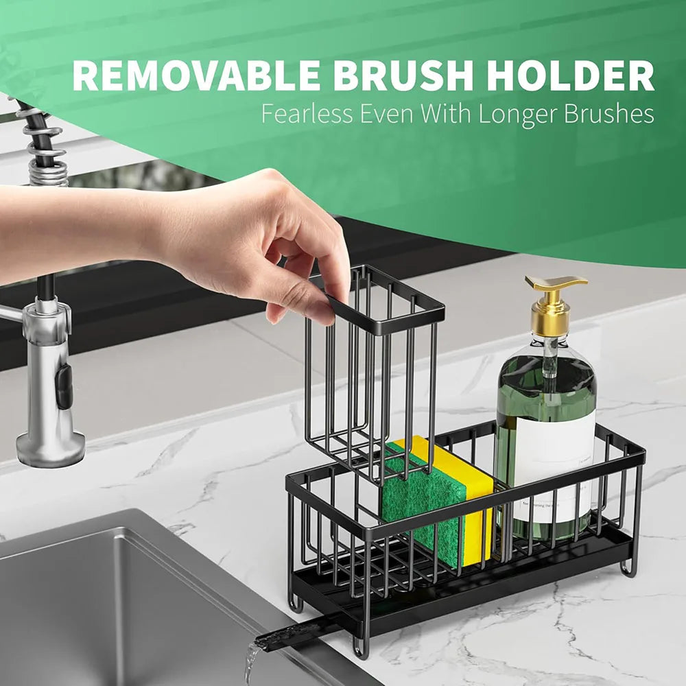 Sponge Holder Sink Sink Caddy High Brush Holder