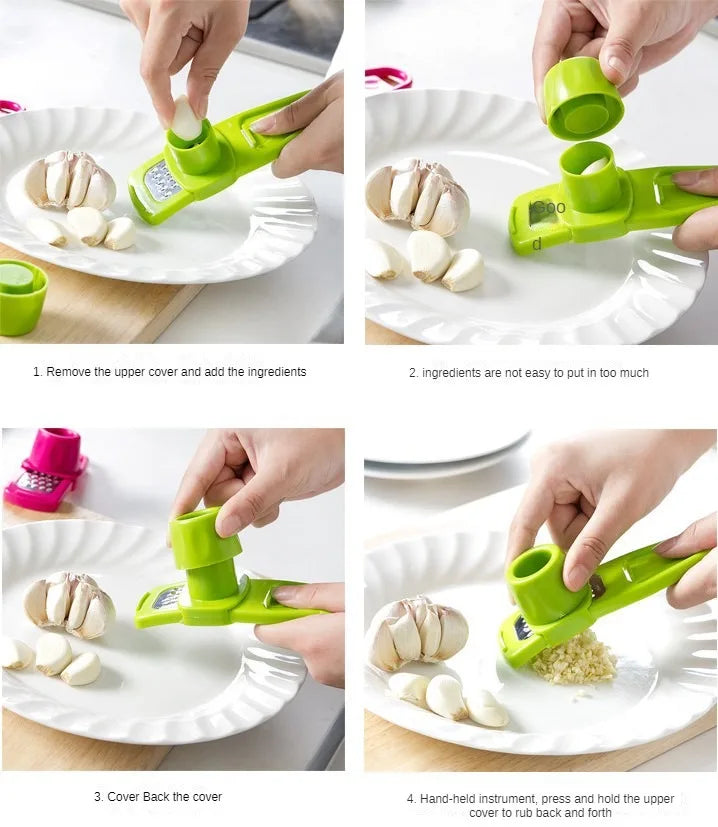 Pack Mini Garlic Grinder Creative Garlic Press Garlic