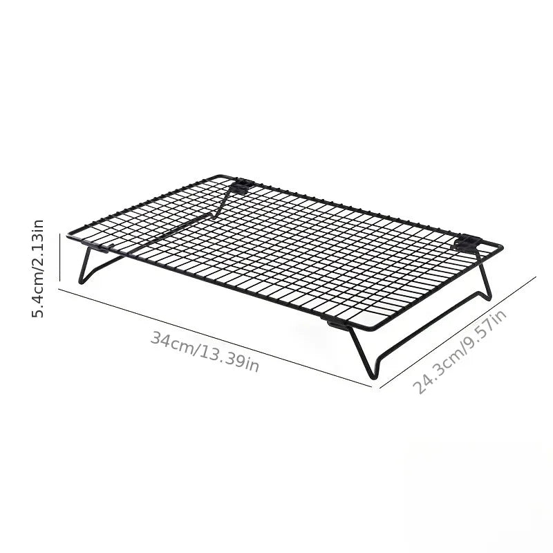 Baking Cake Folding Cooling Rack Rectangular Grid Small