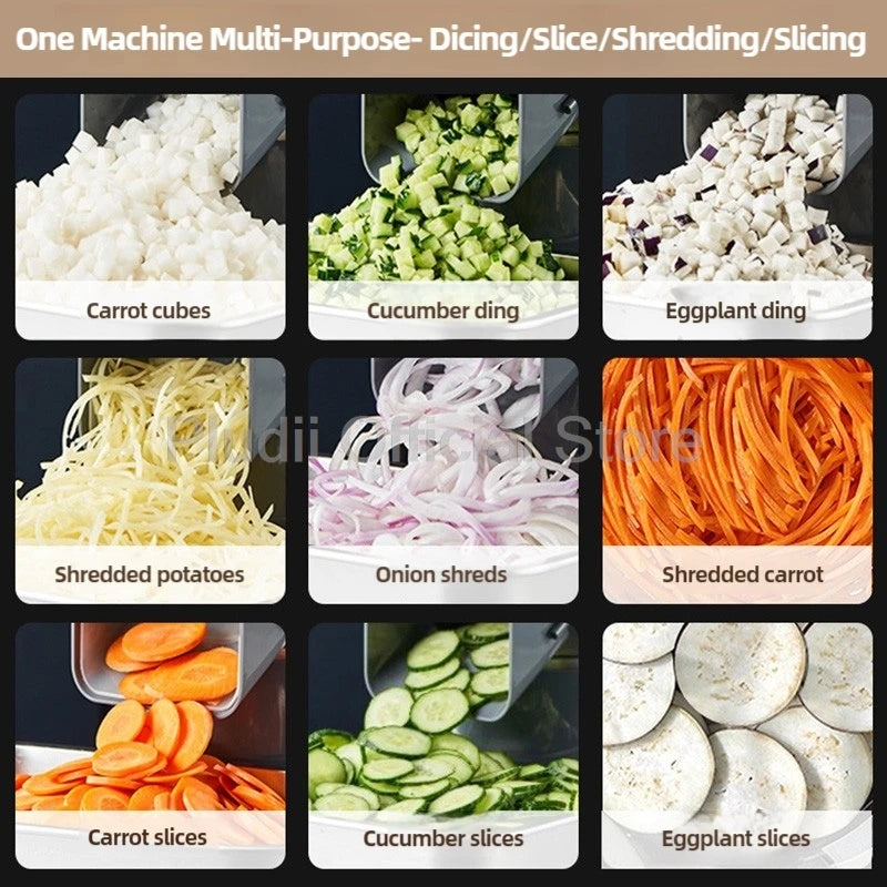 M1 Commercial Electric Vegetable Dicer Food Processor Compact