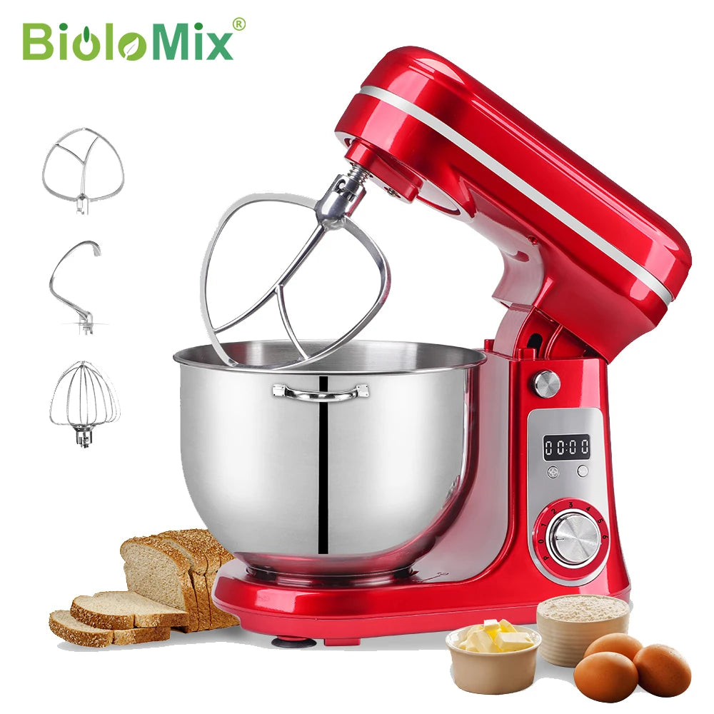 Biolomix Food Stand Mixer Blender Quiet Motor Cream