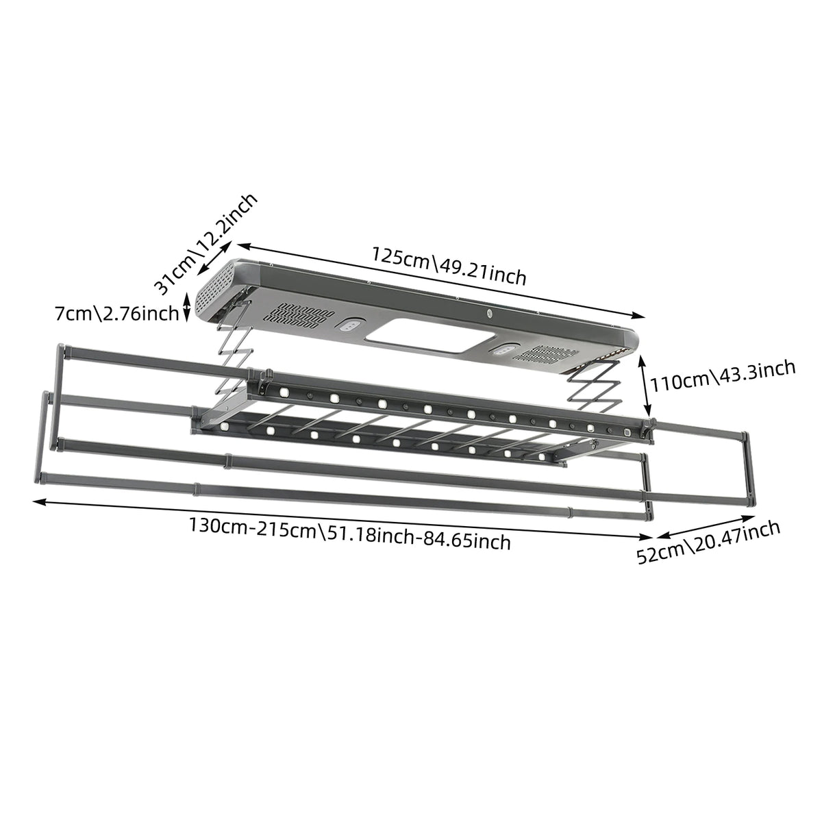 Electric Drying Rack Led Light Smart Drying Rack