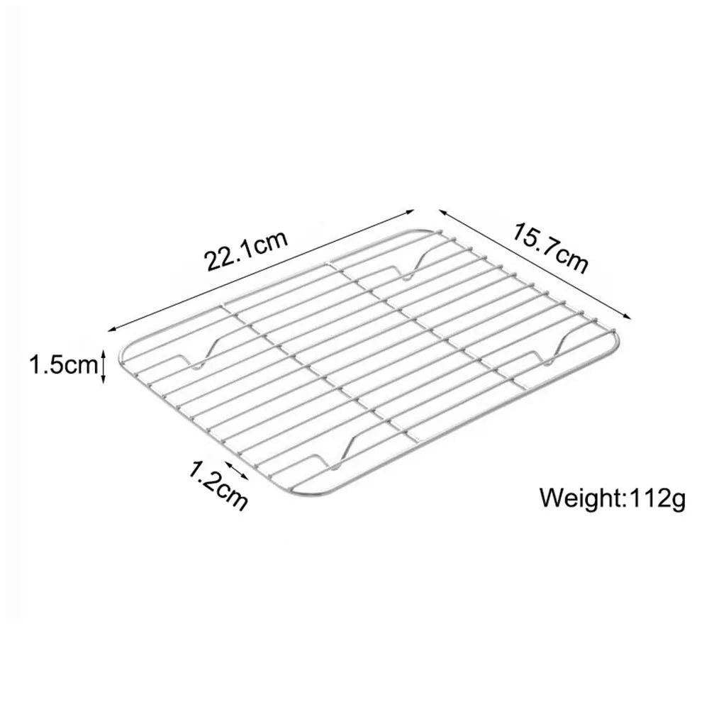 Stainless Steel Cooling Rack Non-Stick Silver Bbq Tray
