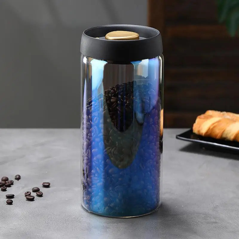 Vacuum Sealed Tank Coffee Bean Glass Sealed Jar