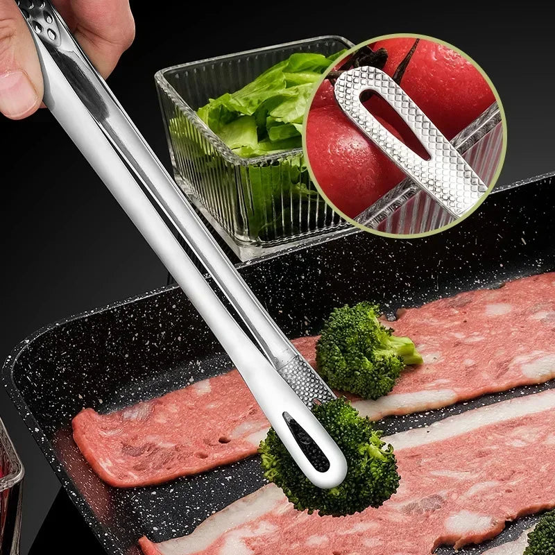 Tongs Stainless Steel Barbecue Tongs Clip Bbq Grill
