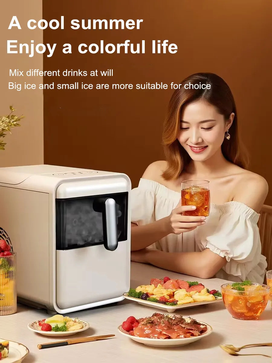Mini Automatic Ice Maker Machine Compact Dorm/Office/Caf 15kg
