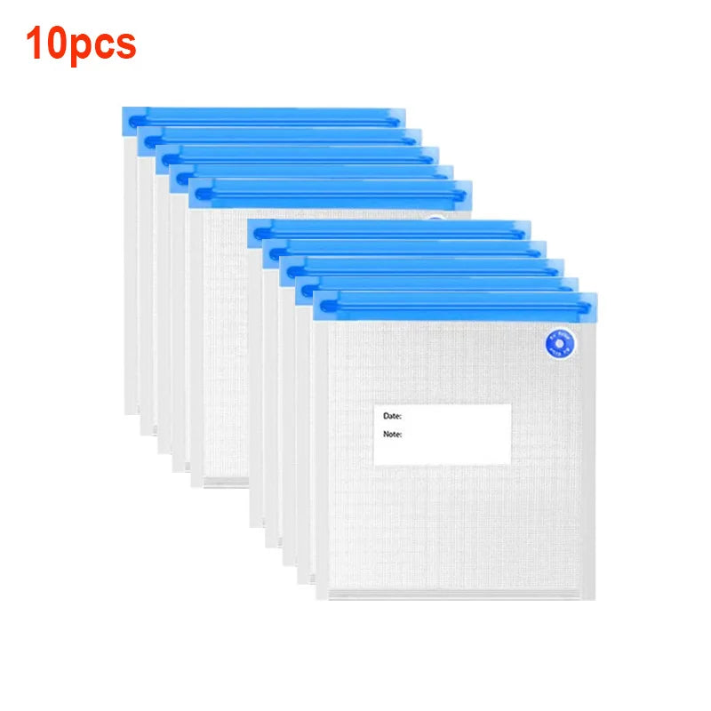 20/10pcs Reusable Vacuum Sealer Bag Air Valve Pump