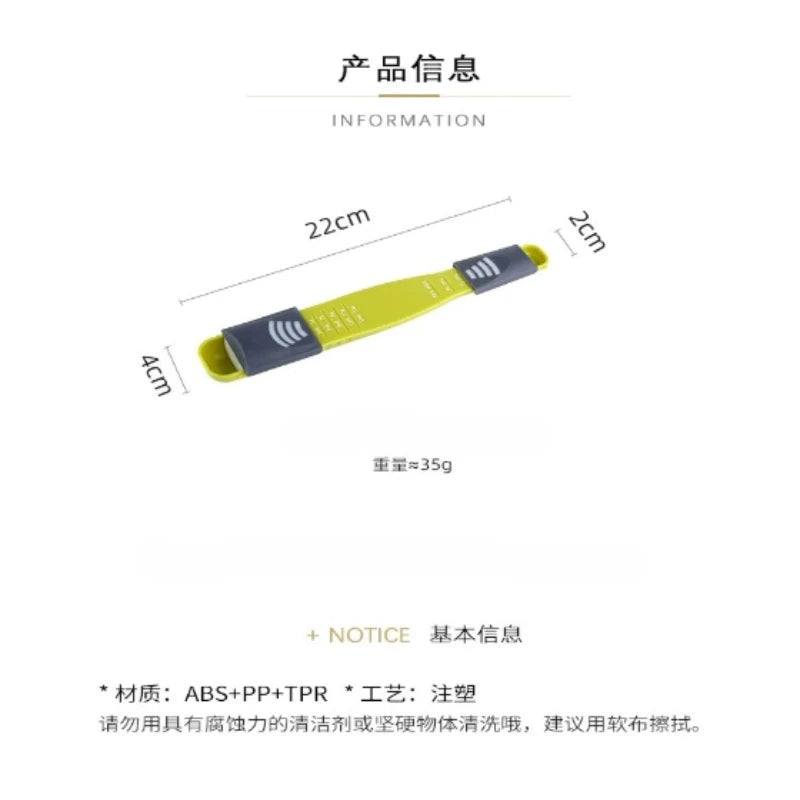 Adjustable Measuring Spoon Scale Gram-Controlled Salt Milk Powder