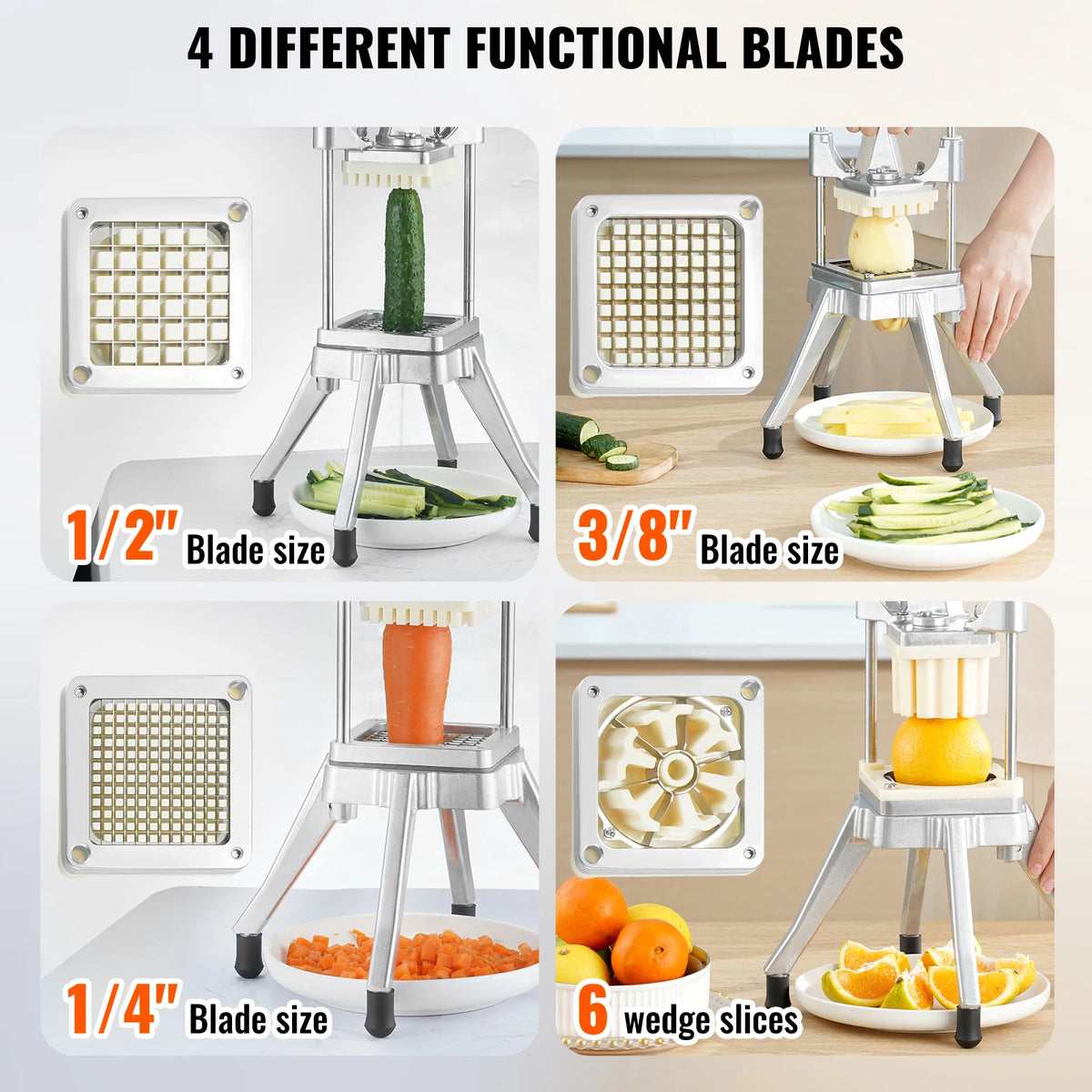 Succebuy Commercial Vegetable Fruit Dicer Cutter Potato Slicer
