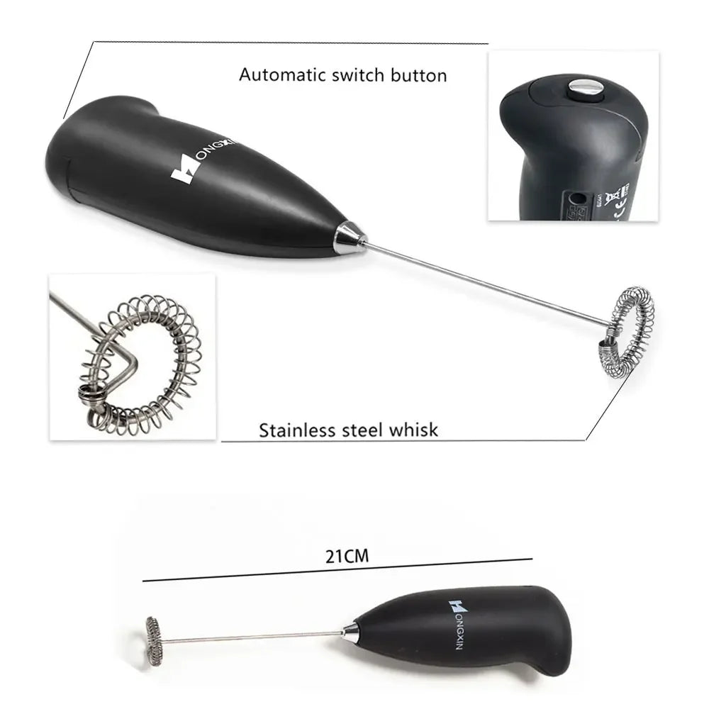 Milk Frother Handheld Mini Electric Foamer Coffee Maker